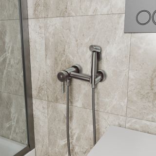 Гигиенический душ встраиваемый RUSH Melos графит (SUS1101-99Grey)